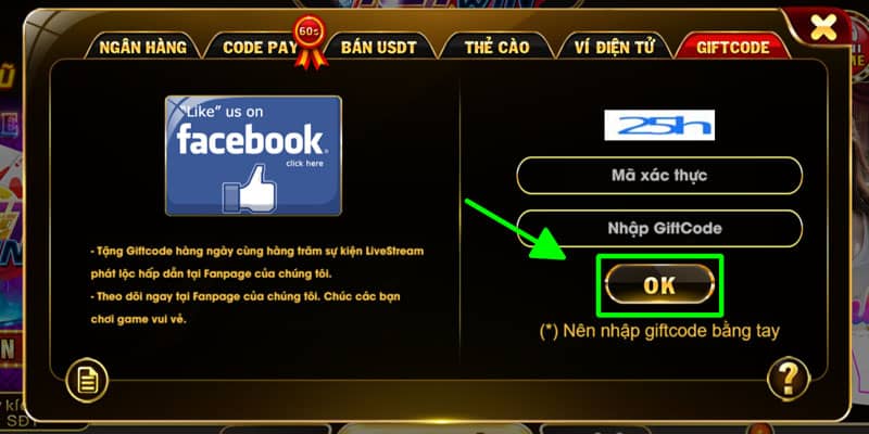 Cuối cùng là ấn ok để hoàn tất Cuối cùng là ấn ok để hoàn tất