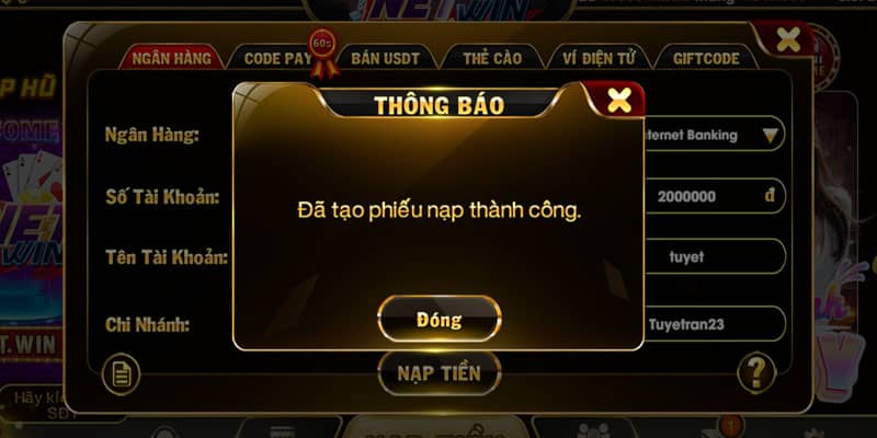 Cuối cùng là ấn nạp tiền Cuối cùng là ấn nạp tiền